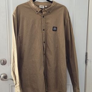 Vans The Original Off The Wall Button Down Shirt Mens XL Long Sleeve